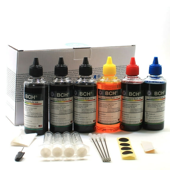 Bulk Printer Ink by BCH - Compatible to Refill All CAN Printers: MG PG 240 243 245 CL 241 244 246 XL Inkjet - 1 pack of KD600X-C