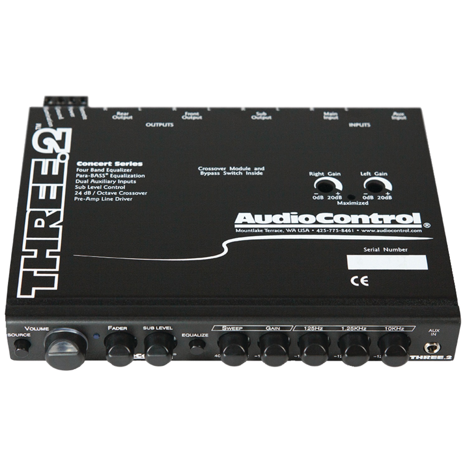 AudioControl THREE.2 THREE.2 Half-DIN In-Dash Equalizer/Crossover with Aux Inputs - Walmart.com AudioControl THREE.2 THREE.2 Half-DIN In-Dash Equalizer/Crossover with Aux Inputs - Walmart.com
