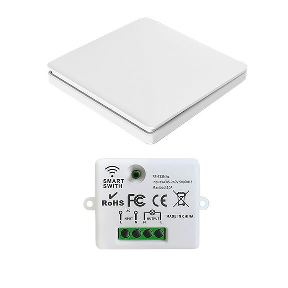 Easy-Pairing Wireless Light Switch for Smart Homes Learning Code Technology, Simplifies Setup for DIY Enthusiasts