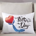 thumbnail image 3 of Happy Father's Day Throw Pillow Cover, Red Love Blue Polka Dot Tie Rectangle Decorative Pillow Case Protector Soft Cushion Cover Lumbar Pillowcase for Couch Sofa Bedroom Car Chair Decor 20x30 Inch, 3 of 8