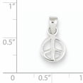 thumbnail image 2 of Sterling Silver Small Peace Symbol Pendant QP1768, 2 of 2
