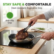 NutriChef Nonstick Tri Ply Copper Kitchen Cookware Pan Set, 6 Piece