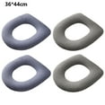 thumbnail image 2 of Kit de 4 piezas Dinheiro: cojín de asiento de inodoro con asa cálida y gruesa para baño, 2 of 5