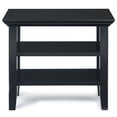 thumbnail image 3 of Trent Home Wood 14" Rectangle Transitional Narrow Side Table in Black, 3 of 9