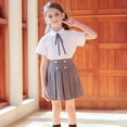 thumbnail image 6 of Shadoumai Uniform Skirts for Girls Elastic High Waist Pleated Tennis Skirt School Outfits with Undershorts, 6 of 7