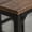 Rustic Brown + Particle Board, variant on Space Saving Bar Table Set for Small Kitchen, 5-Piece Dining Set with 4 Stools in Rustic Brown and Black