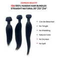thumbnail image 2 of Express Beauty 13A 100% Pure Virgin Human Hair Bundles STRAIGHT - Multi-Size 20"/22"/24" Inch (Natural), 2 of 6