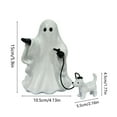 thumbnail image 3 of Hglyxoae Ghost Dog Walking Candlestick Holder Halloween Decor for Tabletop Mantel Party Scene Spooky Decoration No Candle (A), 3 of 9