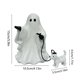 thumbnail image 3 of Walking Dog Ghost Halloween Decoration Holiday Party Scene Decoration Tabletop Ornament, 3 of 9