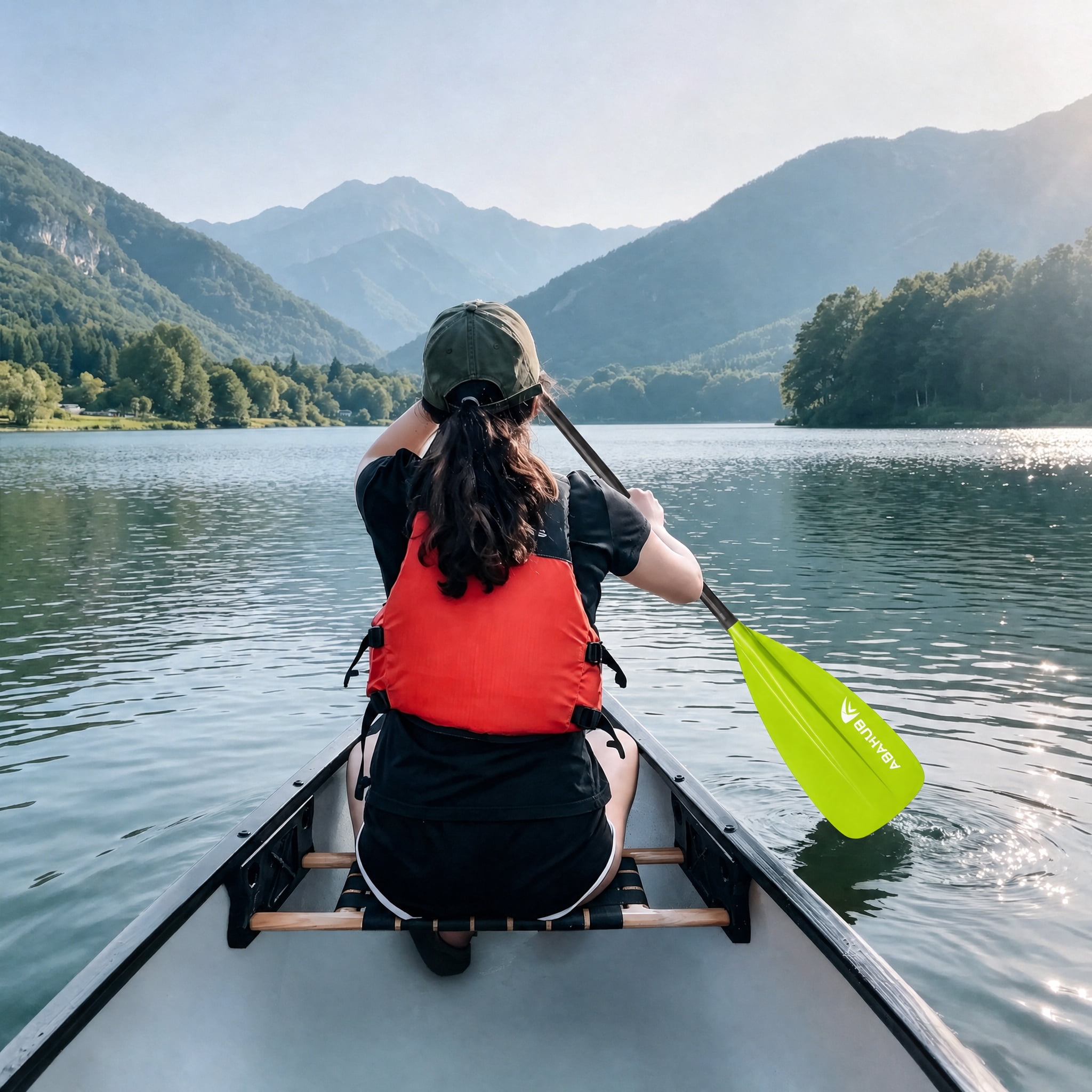 AbahubFit Adjustable SUP Paddle (3-Piece) Lightweight Stand-up Paddle Oars for Paddleboard, Aluminum Alloy Shaft 68" - 84"