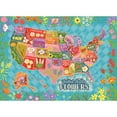 thumbnail image 1 of RoseArt - Soft Touch 1000-Piece - Flower Map - Adult Interlocking Puzzle, 1 of 5