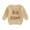 Big Sister Light Khaki, variant on Baby Toddler Girl Boy Knit Sweater Letter Print Sweatshirt Big Sister Little Sister Matching Outfits Fall Winter Clothes