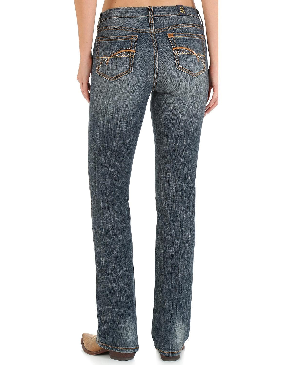 wrangler - wrangler women's indigo aura instantly slimming jeans plus ...