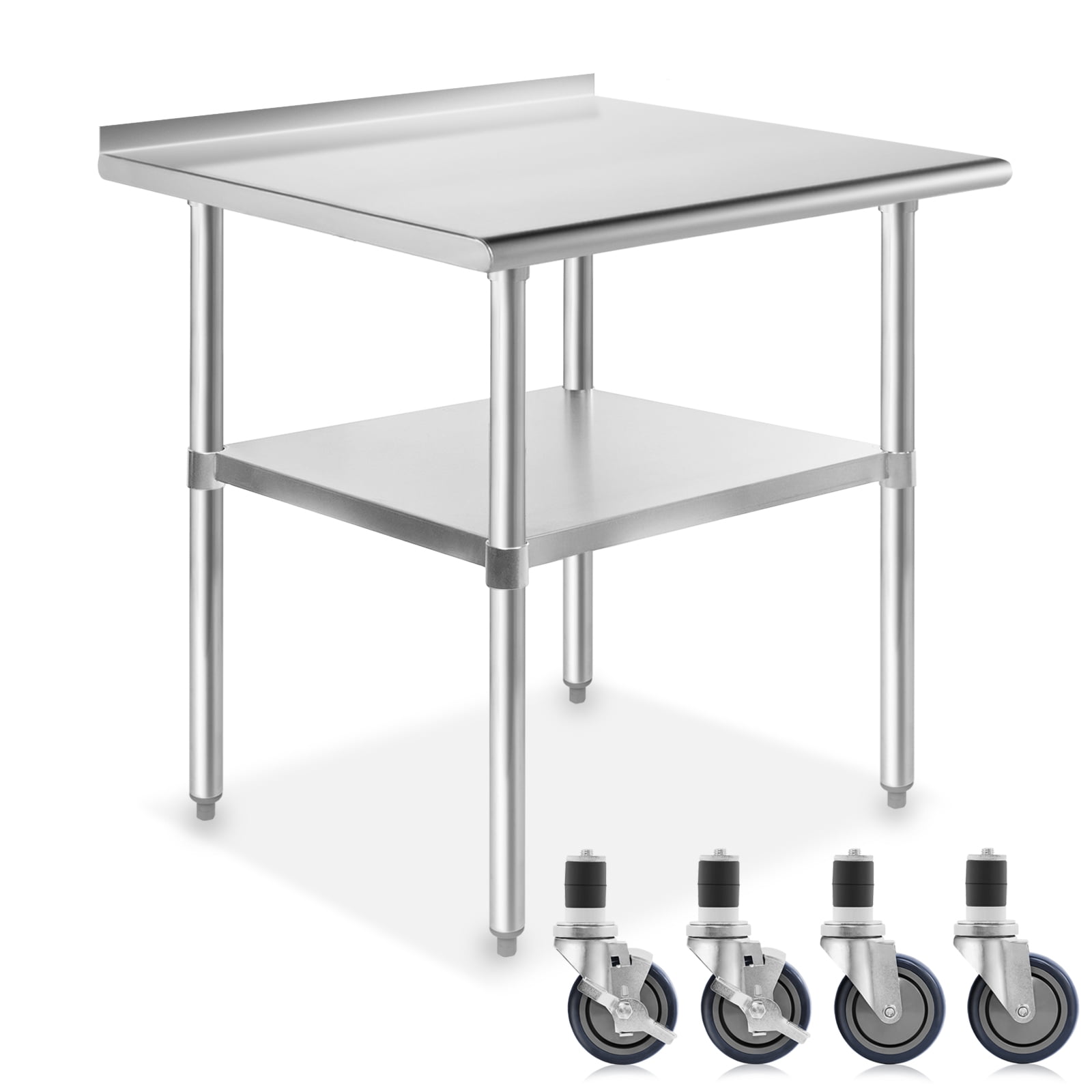 Details about   24"x36" Kitchen Stainless Steel Heavy Duty Food Prep Work Table Durable Sturdy 