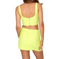 thumbnail image 4 of VISgogo - Conjunto de 2 piezas de verano para mujer, con estampado de moda, con cremallera trasera, corsé y minifalda VISgogo moda, 4 of 9