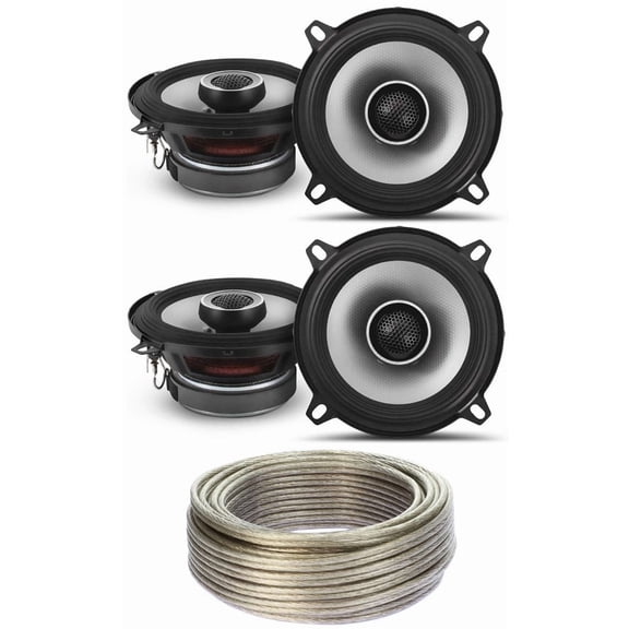 2 Pair Alpine S2-S65 Car Audio 6 1/2" 320W Speakers   20' Speaker Wire Package
