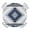 Blue White, variant on Letter G Round Tablecloth for 55-60 Inch Tables, Fitted Table Cover with Elastic Edge, Monogram Words Waterproof Outdoor Table Cloth Protector for Patio Garden Dinner Picnic