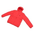 thumbnail image 4 of Chaqueta calefactable para hombre y mujer, con USB, 3 velocidades, control de temperatura, eléctrica, con capucha, para invierno, color rojo, talla 3XL, 4 of 14