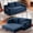 Blue, variant on 73" Convertible Sofa Bed, 2 in 1 Folding Couch Bed, Boneless Couch in a Box, Cloud Loveseat Sleeper, Fold Out Comfy Floor Futon Sofa with 2 Pillows for Living Room Bedroom, Beige
