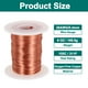 thumbnail image 2 of Uxcell Alambre Magnético 26 AWG, Alambre de Cobre Esmaltado de 26 Calibres, Alambre de Bobina Magnética de 6 oz para Transformador, Motor, Eléctrico, 155C(311F), 2 of 5