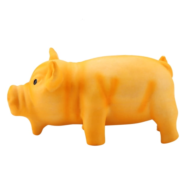 Juguetes para chirriar para perros, lindo cerdo que gruñe, juguete para masticar para mascotas, construido para durar