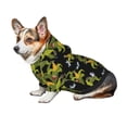 thumbnail image 7 of Fotbe Corn And Dragonflies Print Small Dog Sweater Hoodies Pet Grey Hooded Soft Fleece Sweatshirts with Pocket Fall Winter Puppy Cat Sweaters Warm Clothes-Medium, 7 of 7