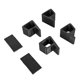 thumbnail image 2 of 4pcs Game Console Horizontal Version Heightening Bracket Slip Resistant Wear Proof Accessories for Xbox One S X Black, 2 of 5