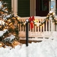 thumbnail image 4 of Decoración de exteriores, adornos para exteriores, medidor de copos de nieve navideños con temperatura, medidor de copos de nieve de metal, medidor de pluviómetro navideño, medidor de nieve para decor, 4 of 9