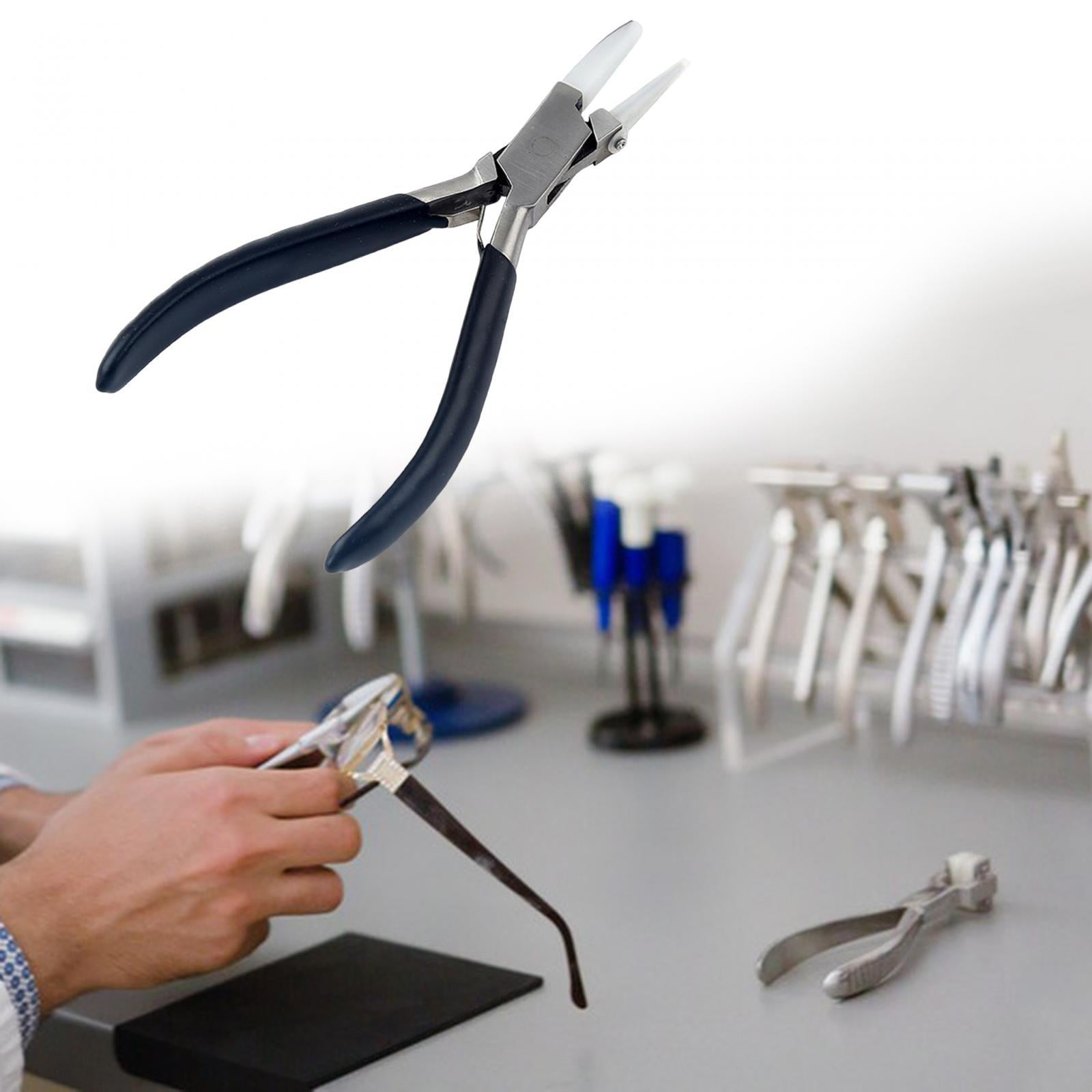 FVDPWYE Double Nylon Jaw Pliers Jaw Plier Anti Rust Steel Bead Crimping Plier Jewelry Style B