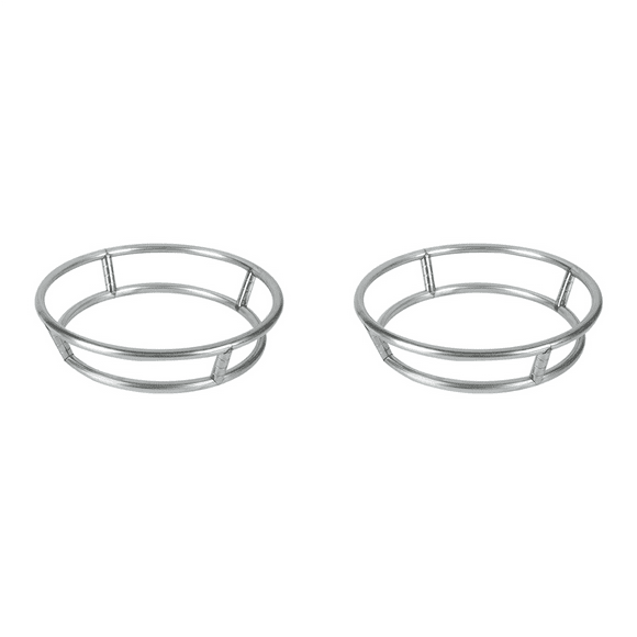 2X Wok Stainless Steel Wok Ring Pot Rack Burner Grate Replacement Wire Insulated Pot Mat Stand