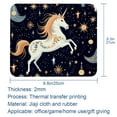 thumbnail image 5 of Unicorn Square Desk Mat Gaming Mouse Pad, 8.3x9.8 Inch Non-Slip Rubber Bottom Printed Design - Suitable for Office and Gaming, 5 of 6