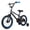 Jet Black, variant on Hykolity Kids Bike Boy Girl Bicycle 16 inch for Children Age 4-6 Height 38-48" Child Sport Bike BMX Handbar includes Training Wheel Black
