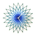 thumbnail image 6 of Ardeola - Peacock - 23.5 in Analog Wall Clock, Tropical Geometric Handmade Wall Decor, 6 of 9