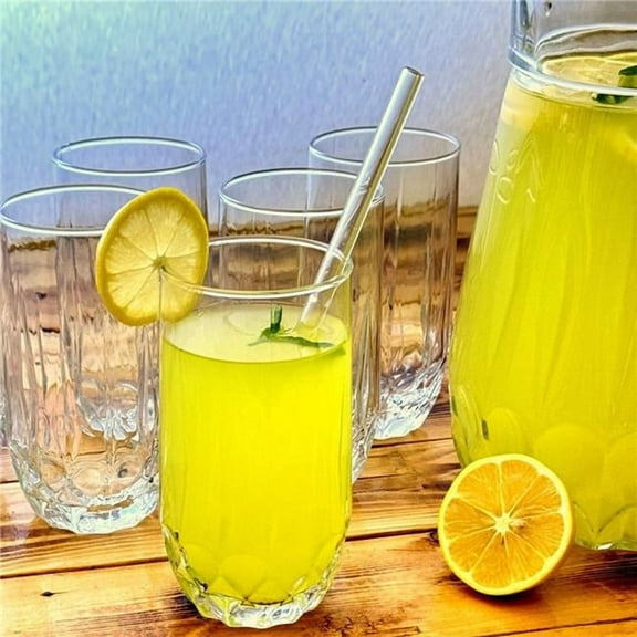 Ramart Studio Glass R1305-1 Fiora Glass Entertaining Glasses & Pitcher - Set of 6