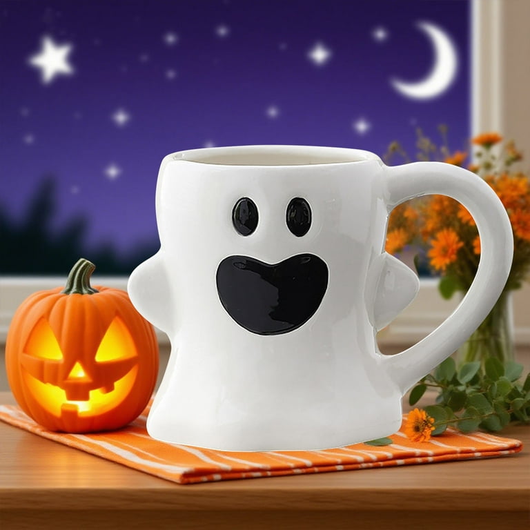 28 oz Fall Halloween Ghost Coffee Mug - Ceramic Halloween Mug Ghostface Coffee  Cup with Handle for Kids Adult Halloween Accessories Birthday Christmas  Gifts,Happy/Perplexed/Adorkable Face A - Walmart.com