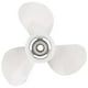 thumbnail image 3 of 9 7/8x10 1/2 Inch 3-Blade Propeller for 20-30HP Outboard Motors with 10 Spline Shaft, 3 of 5