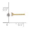thumbnail image 2 of Auriga Fine Jewelry 14K Yellow Gold 3/8 cttw Round Lab Grown Diamond Stud Earrings for Women (Clarity- VS, Color-D-F), 2 of 5