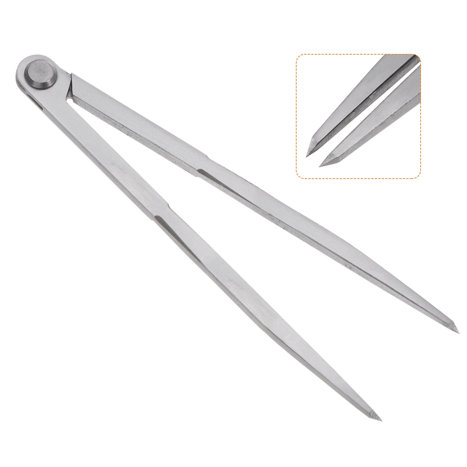 Uxcell Navigation Divider 10 Inch 250mm Adjustable Straight Pattern Divider Compass for Geometry Drawing