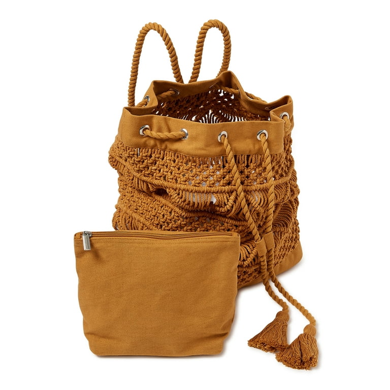 Pu Double Shoulder Bag With Drawstring Closure Casual Water Bucket