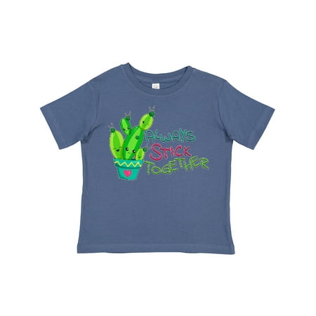 

Inktastic Always Stick Together- Cute Cactus Gift Toddler Boy or Toddler Girl T-Shirt