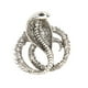 thumbnail image 5 of Broche Pin Vintage Bling Bling Animal Corbata De Seguridad Plata Incrustación De Diamantes, 5 of 12
