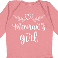 thumbnail image 4 of Inktastic Meemaw Girl Granddaughter Girls Long Sleeve Baby Bodysuit, 4 of 5
