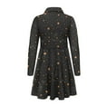 thumbnail image 5 of DISNIMO Galaxy Star Dress for Girls Age 11-12 Year Old Girl Dresses Fall Long Sleeve School Dress for Girls Midi Dress Collar Dresses Kids Twirl Dress for Children Skater Dress Teens Holiday Dress, 5 of 7
