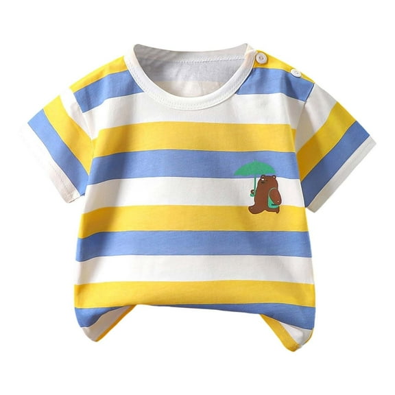 Vividxx Boys Casual Short Sleeve T-Shirt Round Neck Comfortable Tops For Newborn Kids Baby Boys Everyday Wear Infants Solid Color Boho Dailywear