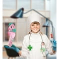 thumbnail image 5 of DolliBu Seahorse Doctor Plush Toy - Super Soft Sea Horse Doctor Stuffed Animal Dress Up with Cute Scrub Cap and Face Mask Outfit - Fluffy Doctor Toy Plush Gift - 15 Inches, 5 of 7