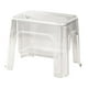thumbnail image 3 of Taburete de baño transparente con escalón y almacenamiento para el hogar, la sala de estar y la cocina. Claro, 3 of 9