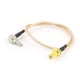 thumbnail image 1 of Conector adaptador de cable RG316 de 30 cm 12" de hembra SMA recta a macho CRC9 de 90 grados, 1 of 3