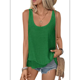 thumbnail image 2 of Camiseta Sin Mangas Holgada con para Mujer, Cuello Redondo, Sin Mangas, Blusas Informales para Vacaciones, Verde, Talla M, 2 of 9