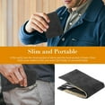 thumbnail image 4 of Ikeay Pu Leather Wallet for Men Tsv Men's Bifold Wallet Slim Minimalist Front Pocket Wallet Id Window Card Case Rfid Blocking Wallet with 6 Slots Slots Purse Black/Brown,Wallet, 4 of 6