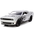 thumbnail image 1 of Coche fundido a presión Jada Toys Big Time Muscle 1:24 2015 Dodge Challenger SRT Hellcat Silver/Black Flames, 1 of 8